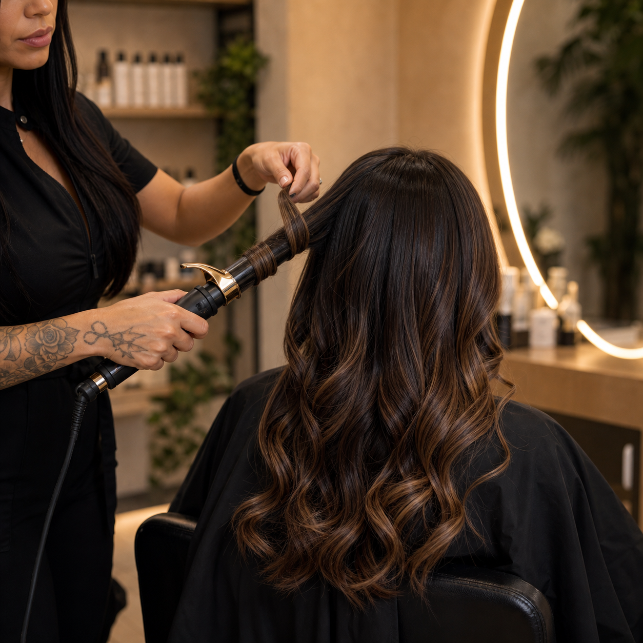 Peinado con ondas suaves en Salón Empire